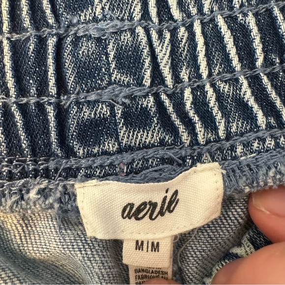 Aerie Boardwalk Short in Light Wash Denim Color Womens Size Medium - Picture 3 of 9